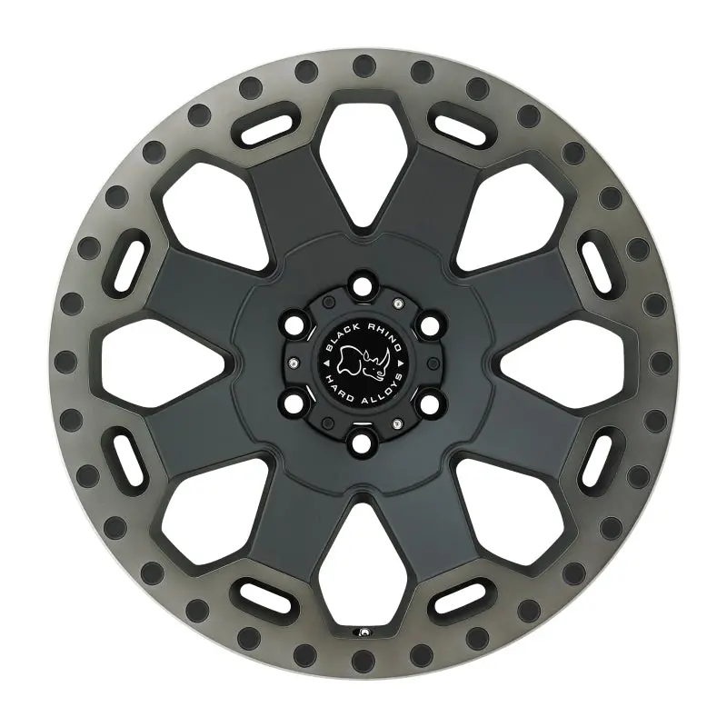 17X9.0 Black Rhino Warlord Matte Black W/Machined Dark Tint Lip 3