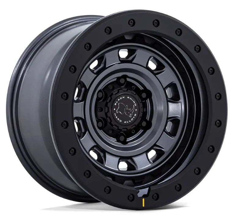 17X9.0 Black Rhino Xplorer Br023 Matte Gunmetal W/ Matte Black Lip 1