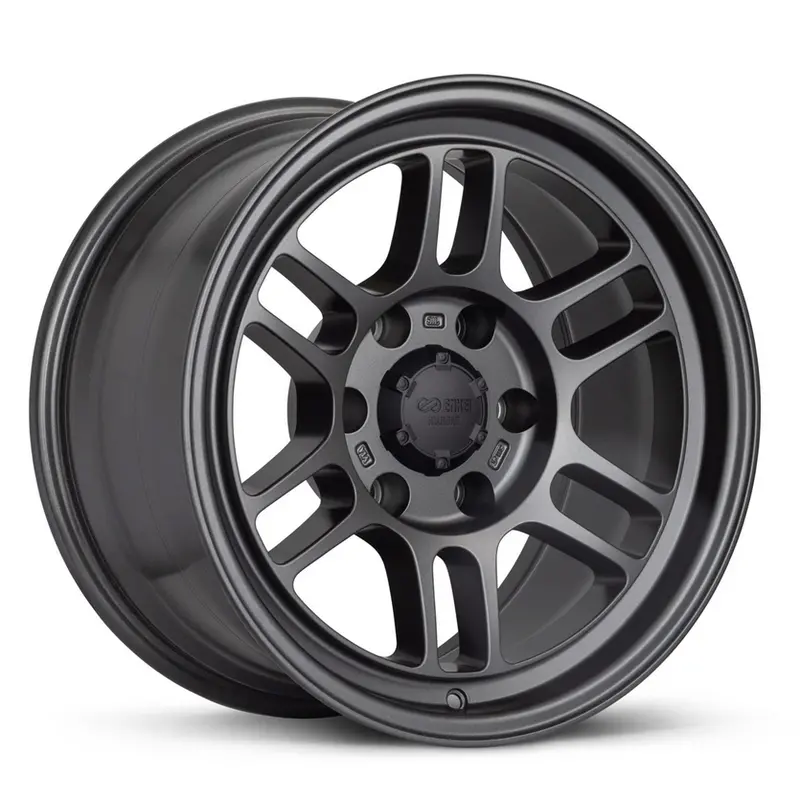 17X9.0 Enkei Rpt1 6X139.7 Bolt Pattern +0 Offset 106.1 Bore Matte Dark Gunmetallic Wheel 1