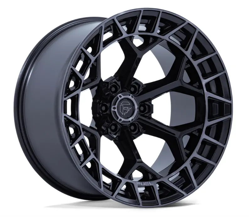 17X9.0 Fuel Charger Fc873 Gloss Black Brushed Dark Tint 1