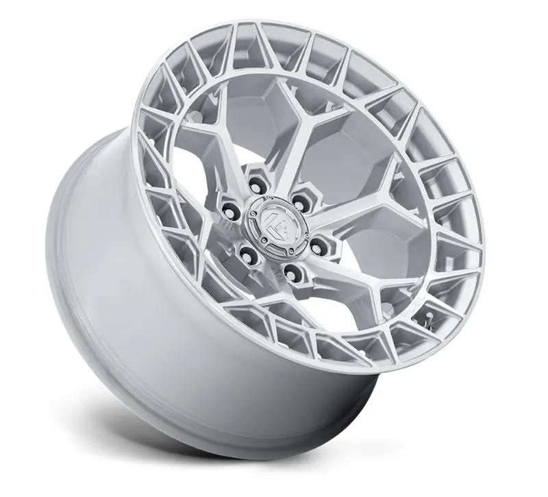 17X9.0 Fuel Charger Fc873 Gloss Silver W/Machined Face 2