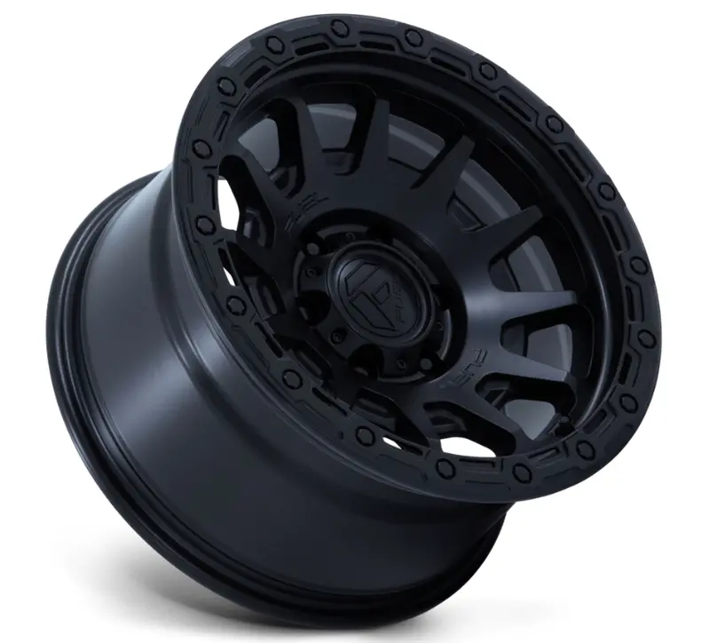 17X9.0 Fuel Fortress Fc884 Matte Black W/ Gloss Black Lip 2