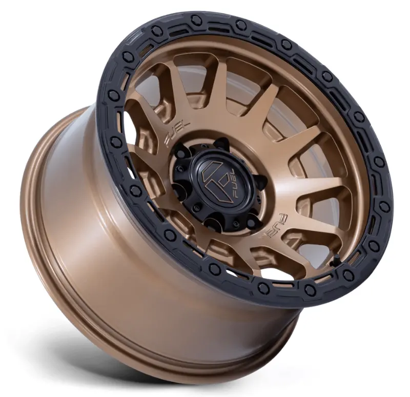 17X9.0 Fuel Fortress Fc884 Matte Bronze W/ Gloss Black Lip 2