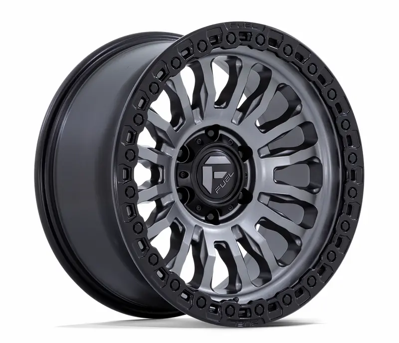 17X9.0 Fuel Rincon Matte Gunmetal With Black Ring 1