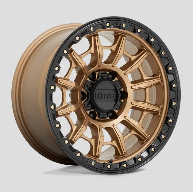 17X9.0 Kmc Carnage Km547 Matte Bronze W/Black Lip 1