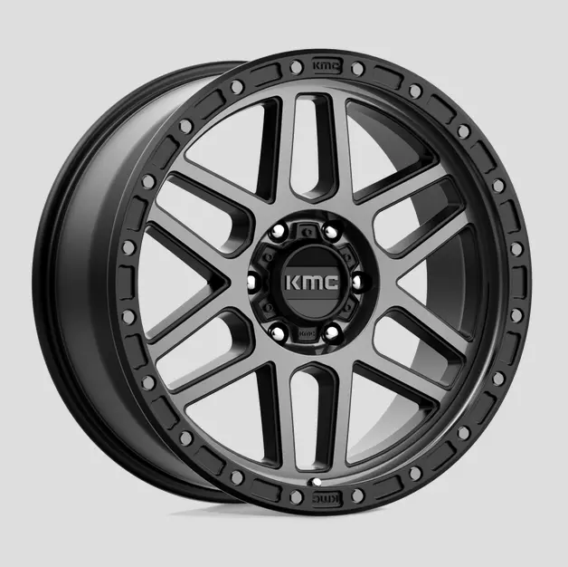 17X9.0 Kmc Mesa Km544 Satin Black W/Gray Tint 1
