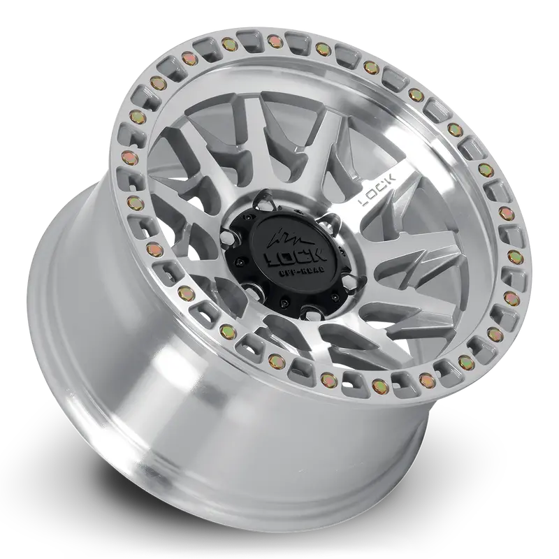 17X9.0 Lock Off-Road Lunatic Machine W/ Clear Coat 2