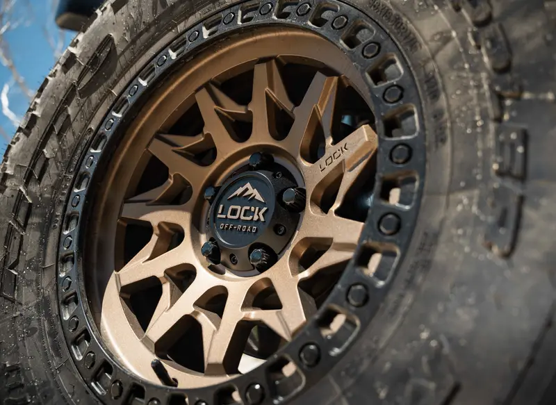 17X9.0 Lock Off-Road Lunatic Matte Bronze W/ Matte Black Ring 4