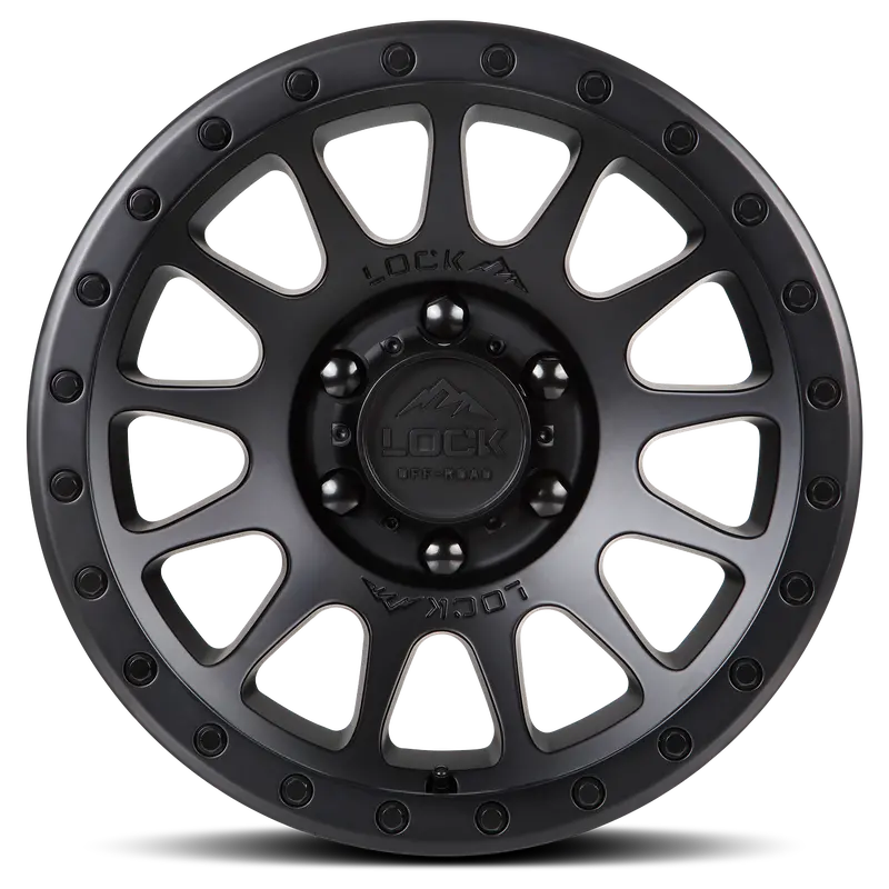 17X9.0 Lock Off-Road Yosemite Matte Black W/ Matte Black Ring 3