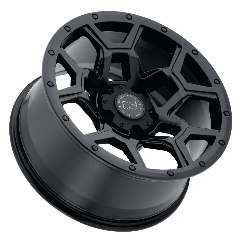 17X9.5 Black Rhino Overland Matte Black 2