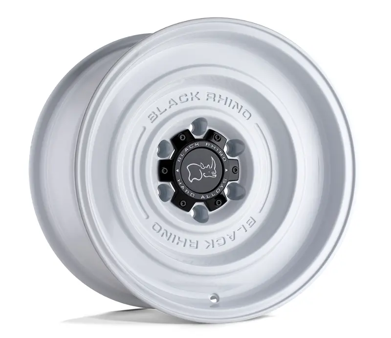 17X9.5 Black Rhino Solid Gloss White 1