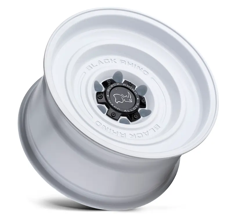 17X9.5 Black Rhino Solid Gloss White 2