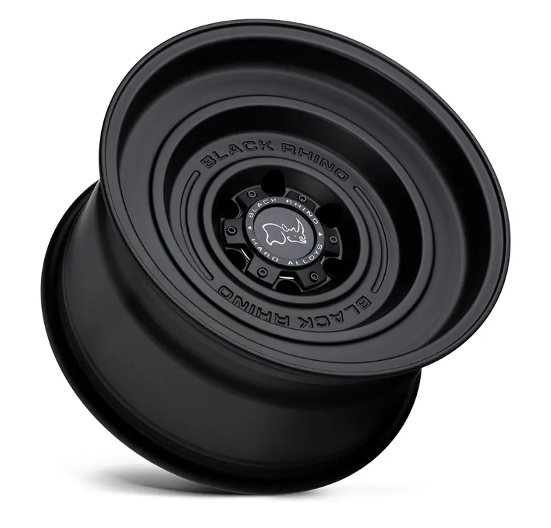 17X9.5 Black Rhino Solid Matte Black 2