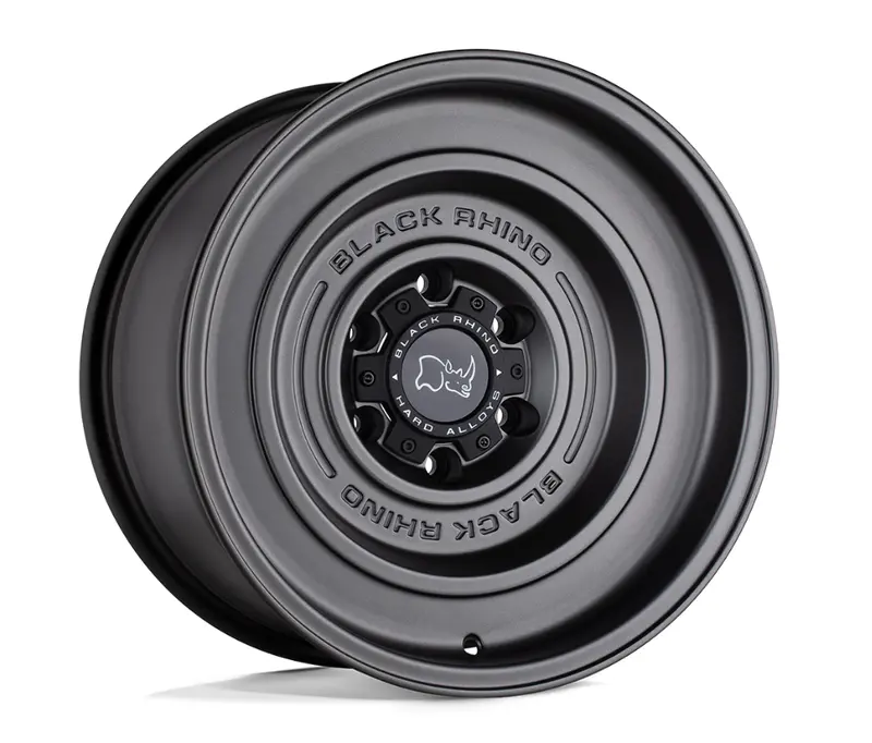 17X9.5 Black Rhino Solid Matte Gun Black 1