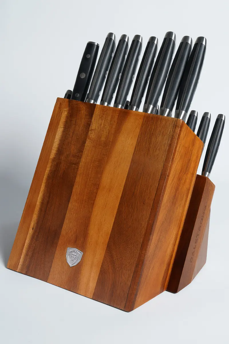 18 Piece Colossal Knife Set With Block | Gladiator Series | Knives Nsf Certified 1