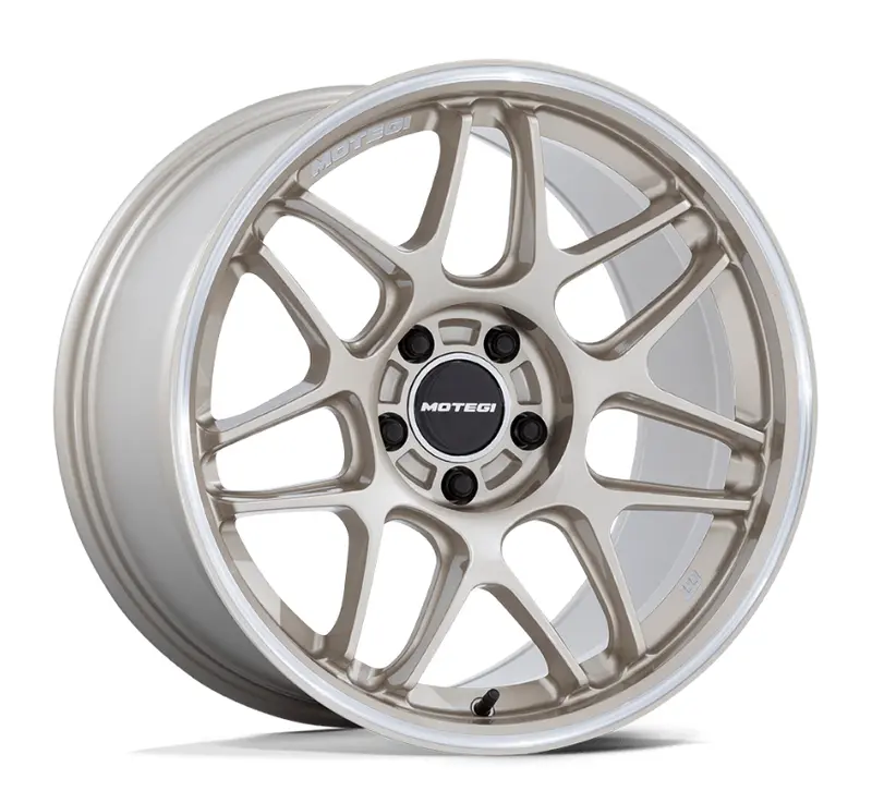 18X10.5 Motegi Tsubaki Mr158 Motorsport Gold W/Machined Lip 1
