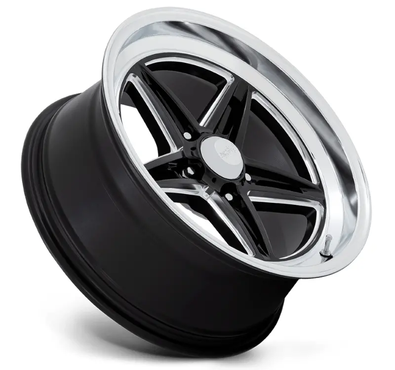 18X7.0 American Racing Groove Vn514 Gloss Black W/ Diamond Cut Lip 2