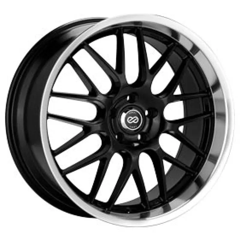 18X7.5 Enkei Lusso Black W/ Machined / 5X114.3 / 42Mm / 72.6 1