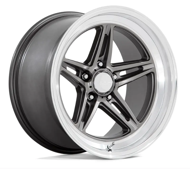 18X8.0 American Racing Groove Vn514 Anthracite W/ Diamond Cut Lip 1
