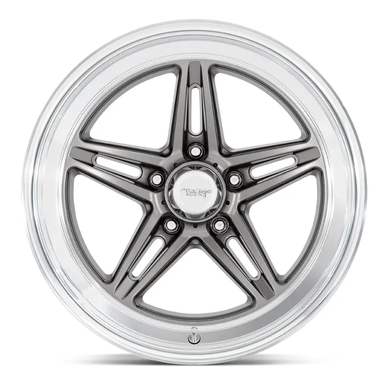 18X8.0 American Racing Groove Vn514 Anthracite W/ Diamond Cut Lip 3