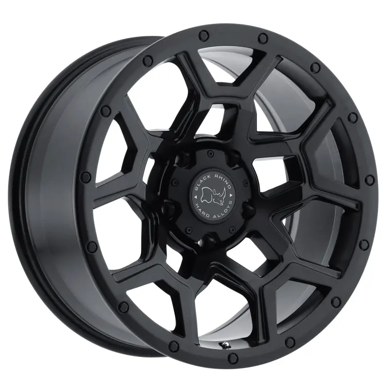 18X8.0 Black Rhino Overland Matte Black 1