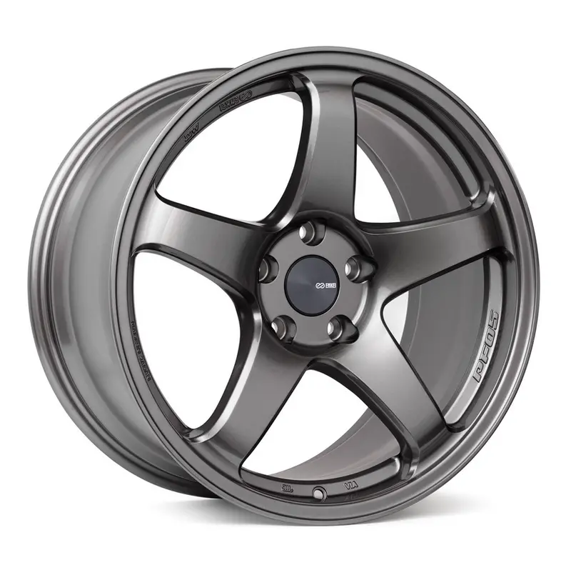 18X8.0 Enkei Pf05 5X112 35Mm Offset 75Mm Bore Dark Silver 1