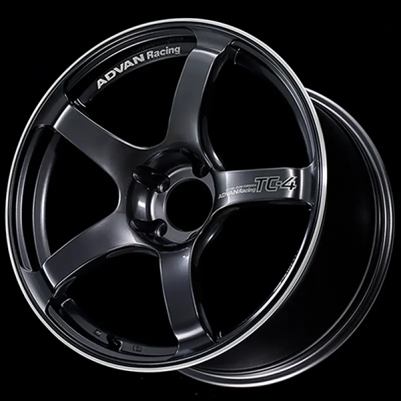 18X8.5 Advan Tc4 +38 5-114.3 Racing Gunmetallic And Ring Wheel 1