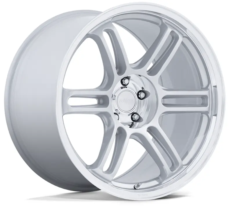 18X8.5 Rotiform Rps Matte Silver W/ Diamond Cut Lip 1