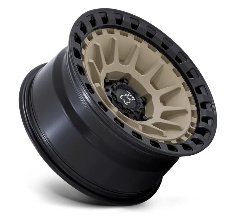18X9.0 Black Rhino Barrage Desert Sand On Matte Black 2