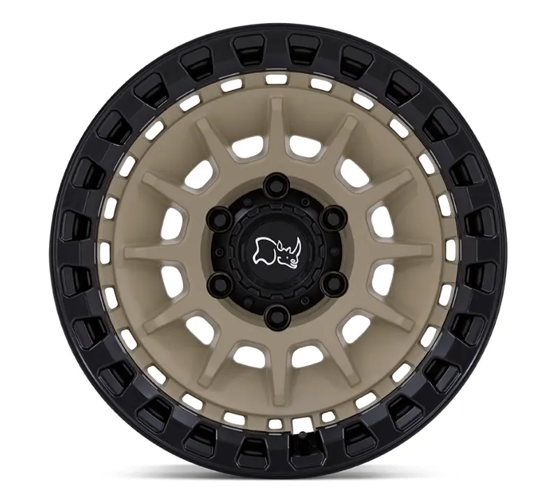 18X9.0 Black Rhino Barrage Desert Sand On Matte Black 3