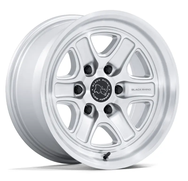 18X9.0 Black Rhino Echo Gloss Silver W/ Machined Face 1