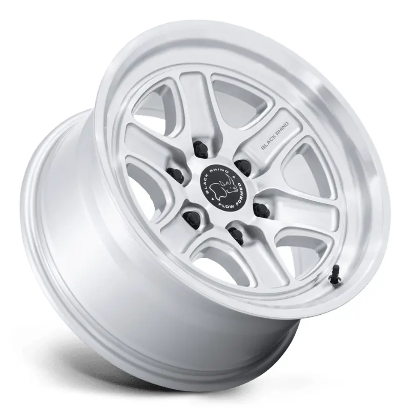 18X9.0 Black Rhino Echo Gloss Silver W/ Machined Face 3