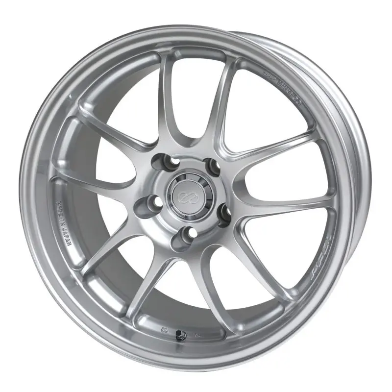 18X9.0 Enkei Pf01, 5X112 35Mm Offset Silver Wheel 1