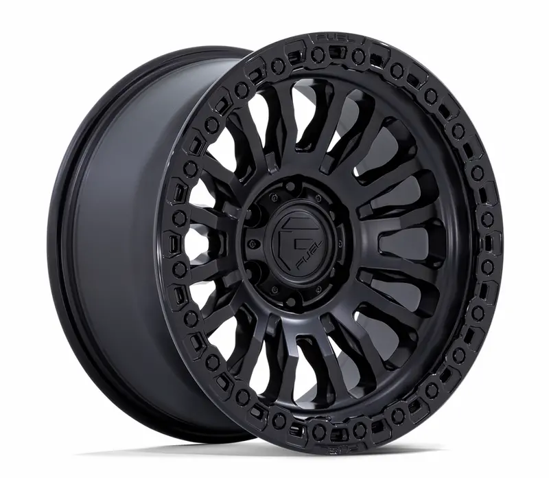 18X9.0 Fuel Rincon Matte Black With Gloss Black Lip 1