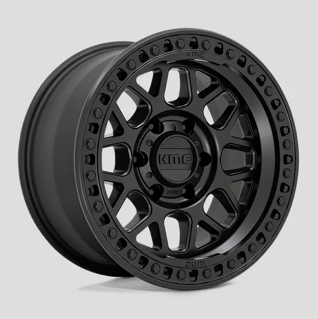 18X9.0 Kmc Grs Km549 Satin Black 1