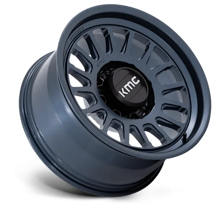 18X9.0 Kmc Impact Forged Monoblock Km447 Metallic Blue 2
