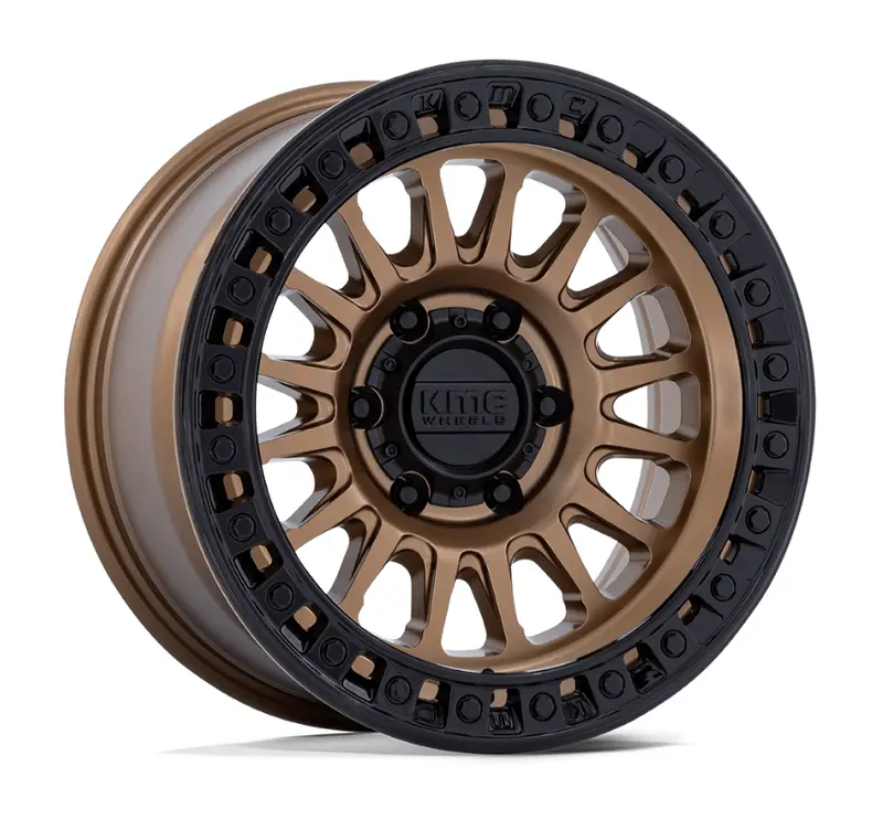 18X9.0 Kmc Ims Km552 Matte Bronze W/Gloss Black Lip 1
