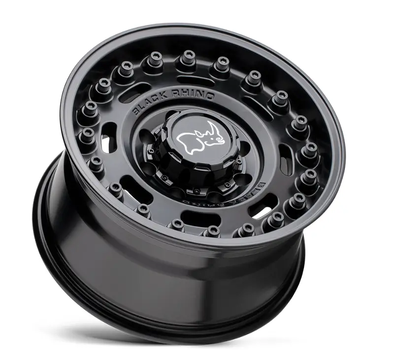 18X9.5 Black Rhino Axle Matte Black Wheel 2