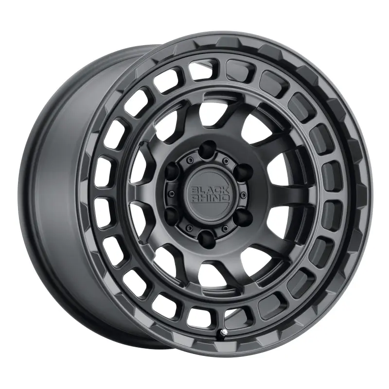 18X9.5 Black Rhino Chamber Matte Black Wheel 1