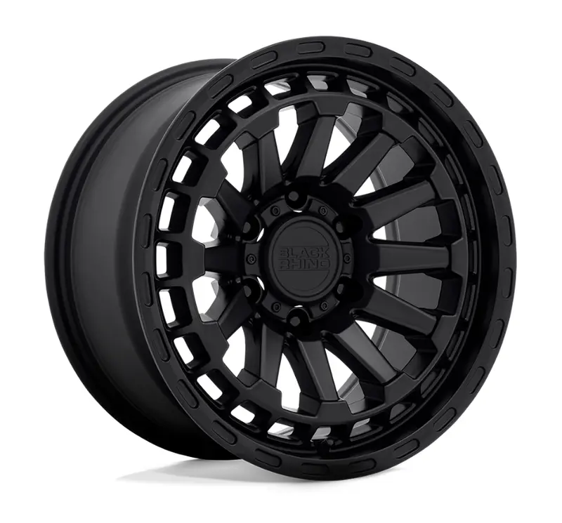 18X9.5 Black Rhino Raid Matte Black 1