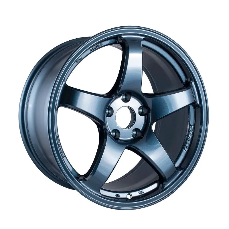 18X9.5 Enkei Pf05 5X114.3 38Mm Offset 75Mm Bore Misty Blue Wheel 1