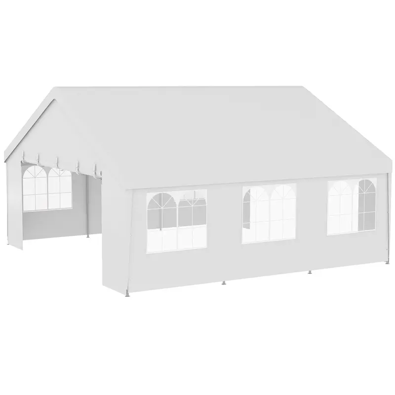 19.5' X 19' Event Tent With 2 Doors & 6 Mesh Windows 1