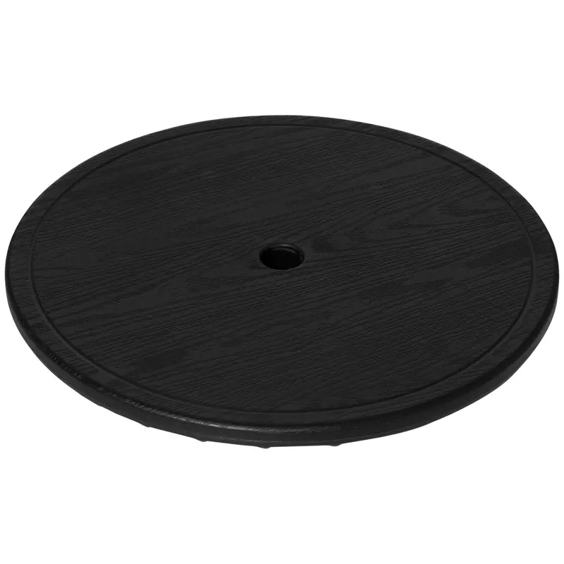 19.7" Round Umbrella Table Tray, Easy To Install, Black 2