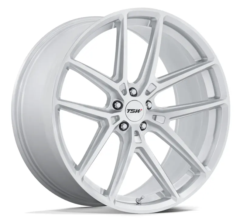 19X10.5 Tsw Imola Gloss Silver W/ Machined Face 1