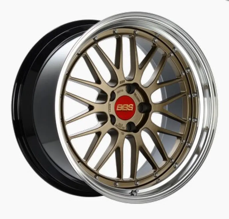 19X11 Bbs Lm 5X120 Et37 Satin Bronze Center/Bright Machined Lip/Blk Barrel Wheel 1