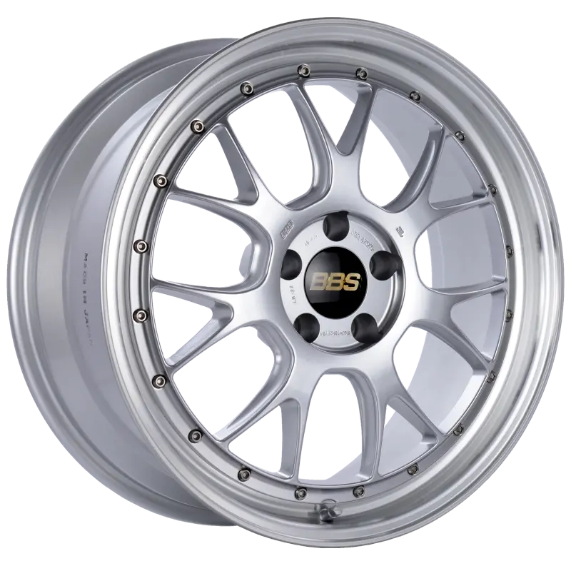 19X8.5 Bbs Lm-R Diamond Silver Center Diamond Cut Lip Wheel 1