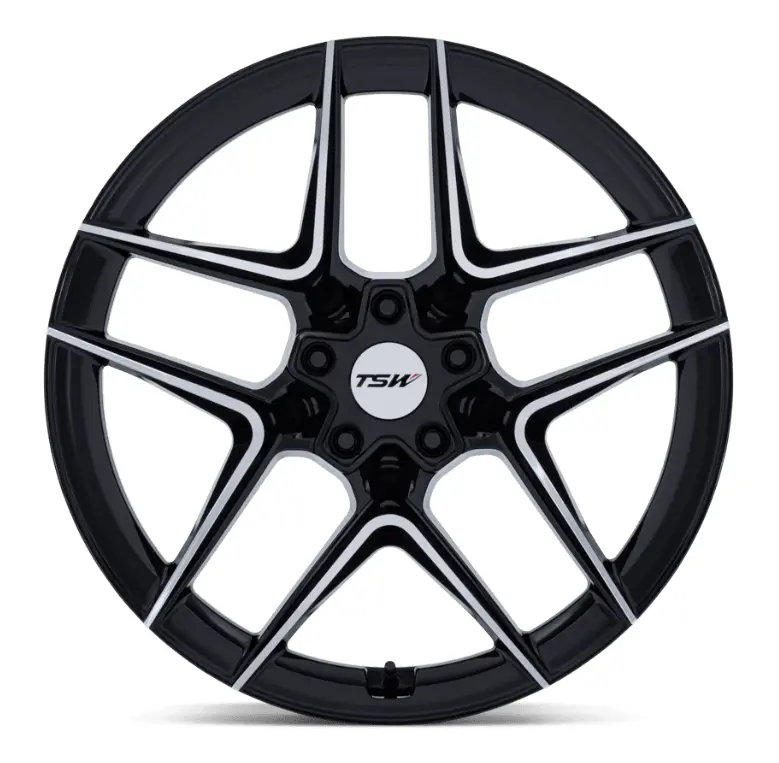 19X8.5 Tsw Slipstream Gloss Black W/ Machined Face 3