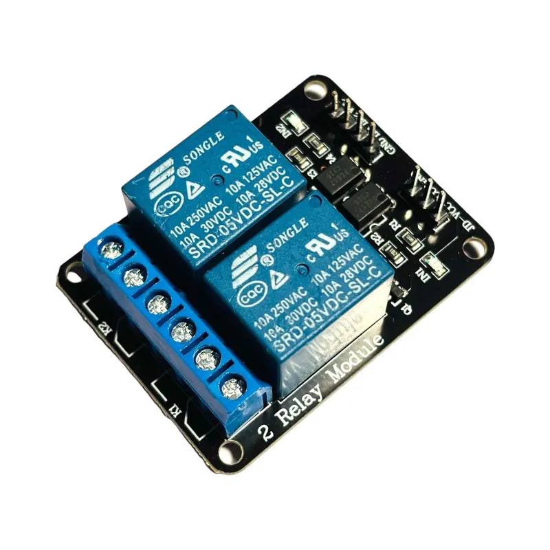 2 Channel 5V Relay Module For Arduino & Raspberry Pi | 10A 250V Ac / 30V Dc Relay Board For Automation Projects 1
