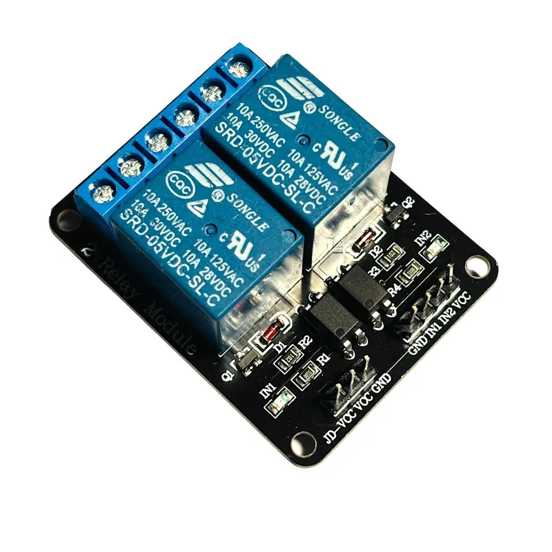 2 Channel 5V Relay Module For Arduino & Raspberry Pi | 10A 250V Ac / 30V Dc Relay Board For Automation Projects 2