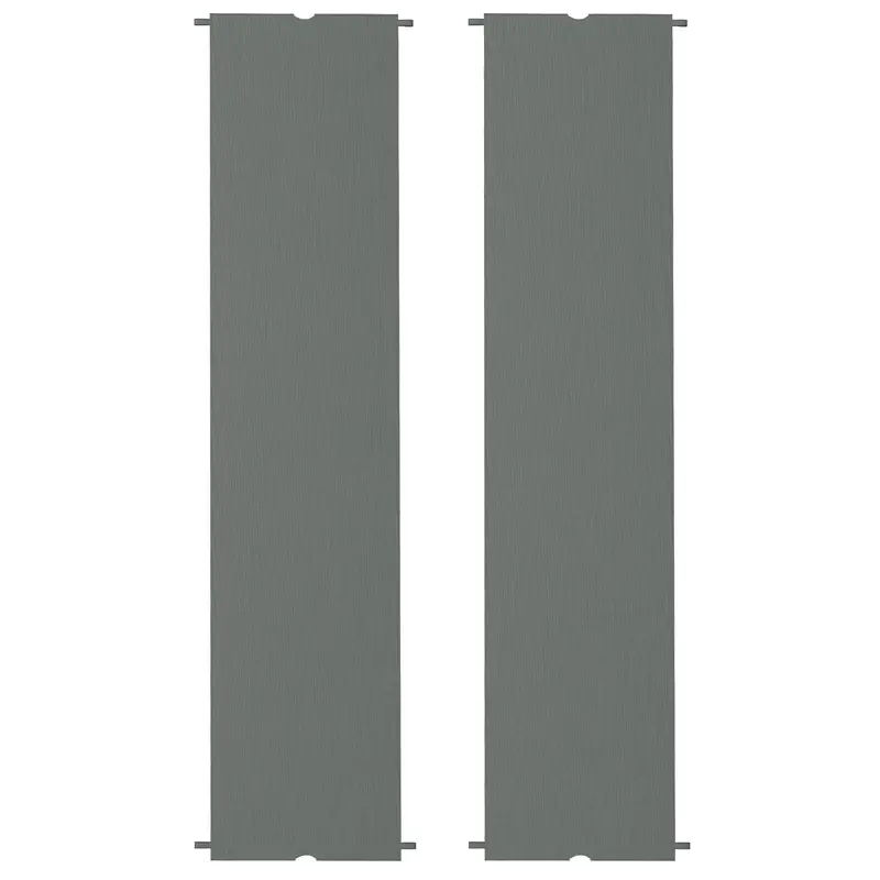 2-Pack 16' X 4' Uv-Blocking Pergola Shade Covers, For 10 X 10Ft Pergola, Dark Grey 2